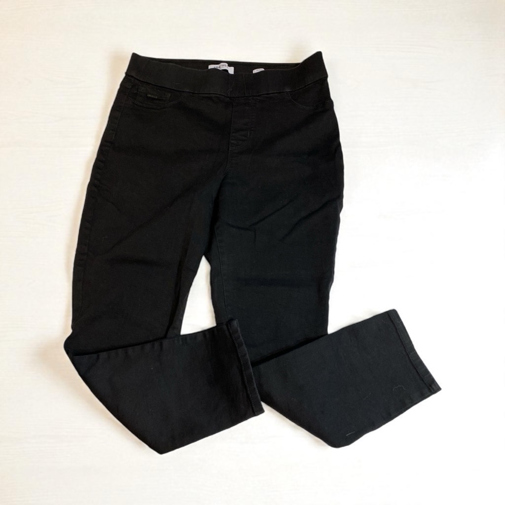 Nine West Black Heidi Pull-On Crop Jeans
